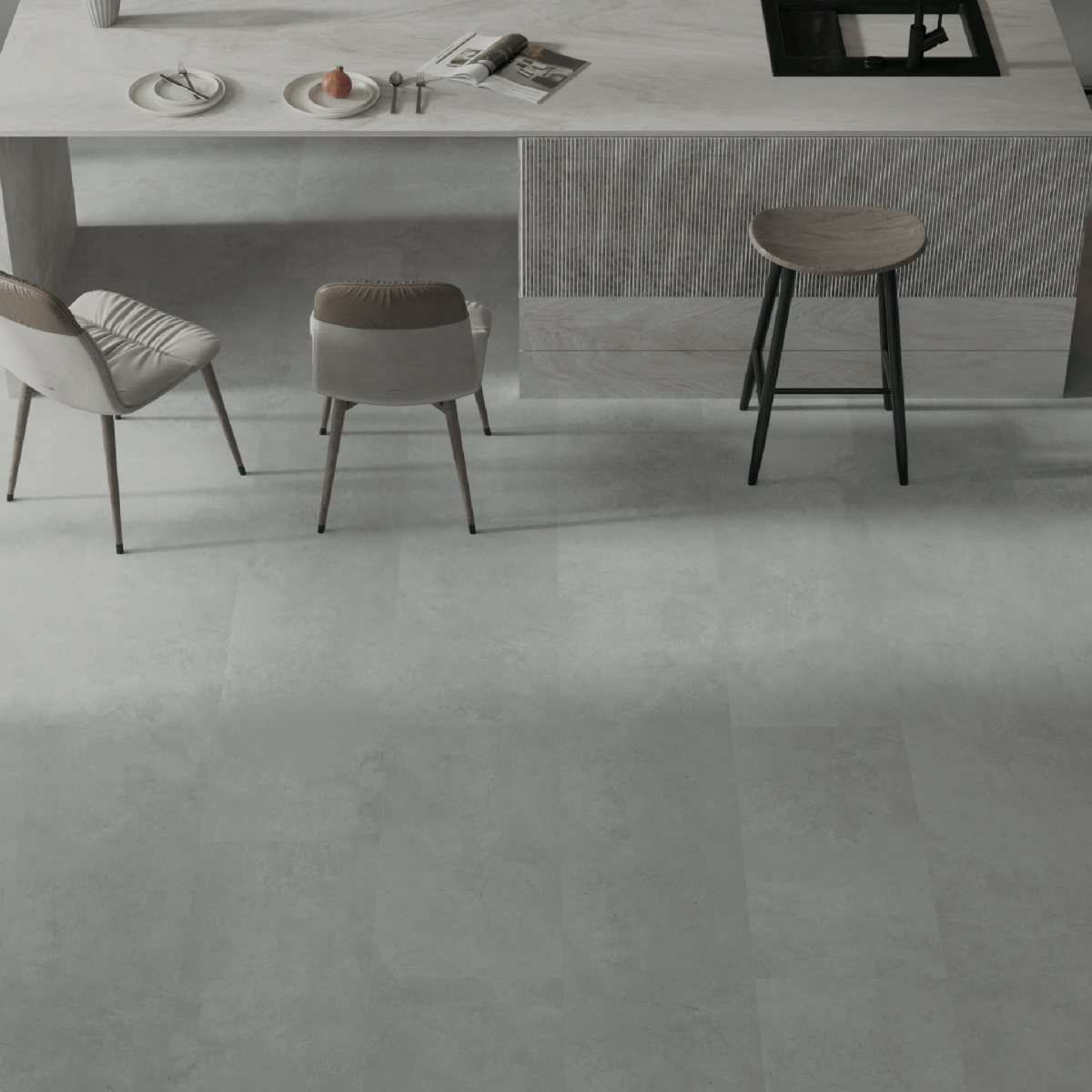 SPC POD CONCRETE LIGHT 1220x305x5mm