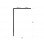 PROFIL ZA STEPEN. AL. 3103 S UNGB  42,5X63mm 2,70m