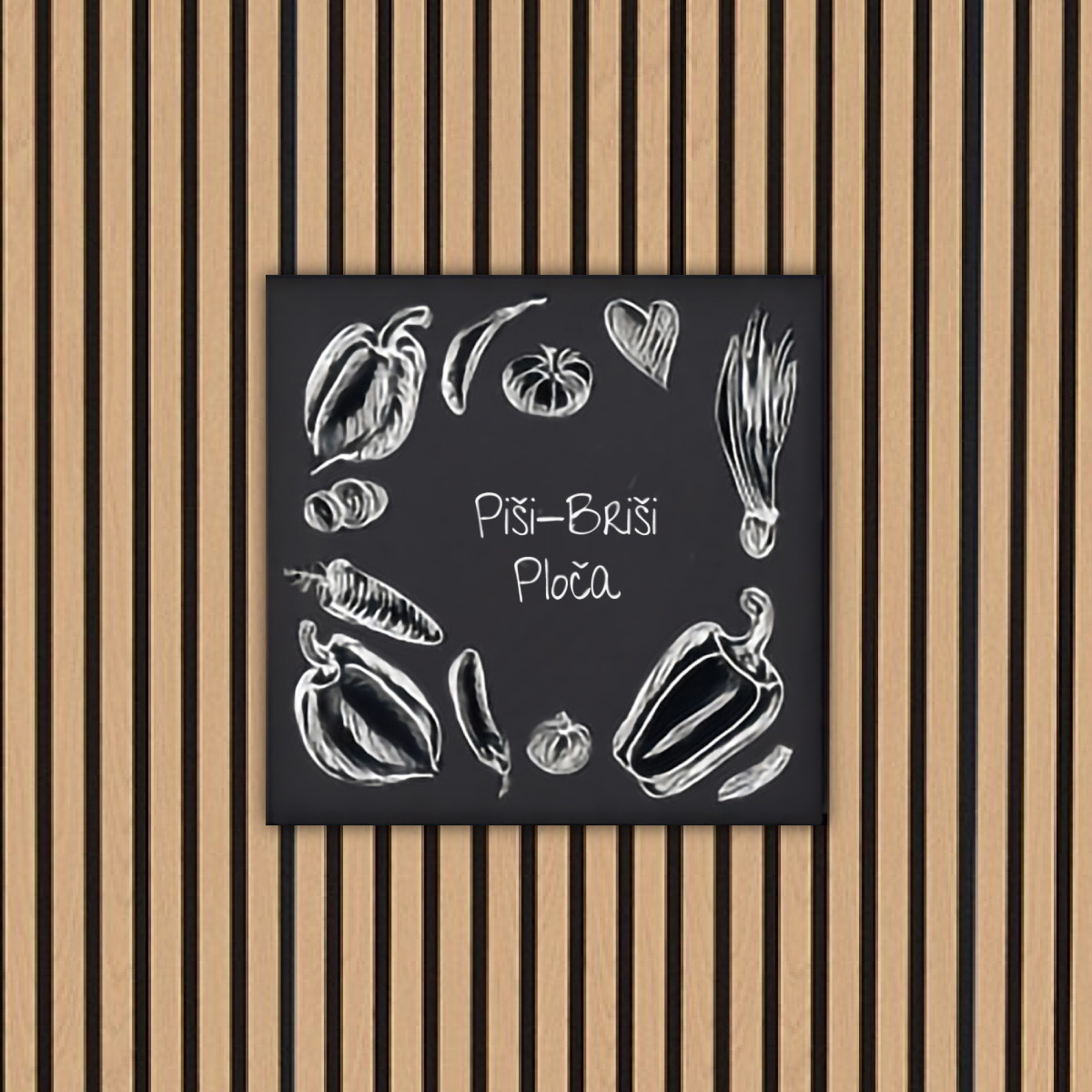 PLOČA ZA ZIDNI PANEL CRNA 450X440X20mm 1/1